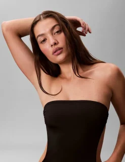 Intense Power Cut Out Non-Wired Non-Padded Bandeau Swimsuit'