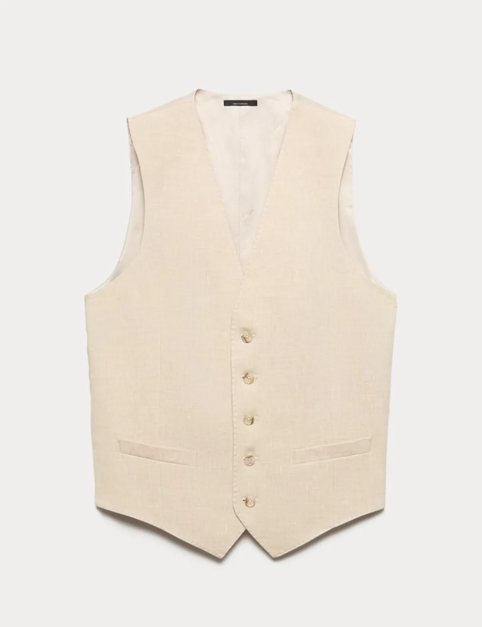 Italian Performance Linen Blend Waistcoat