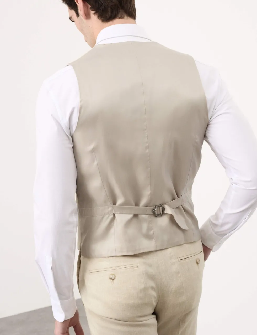 Italian Performance Linen Blend Waistcoat