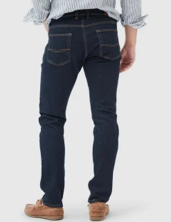 Italian Straight Fit Vintage Wash Jeans