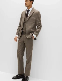 Italian Wool Blend Double Breasted Waistcoat