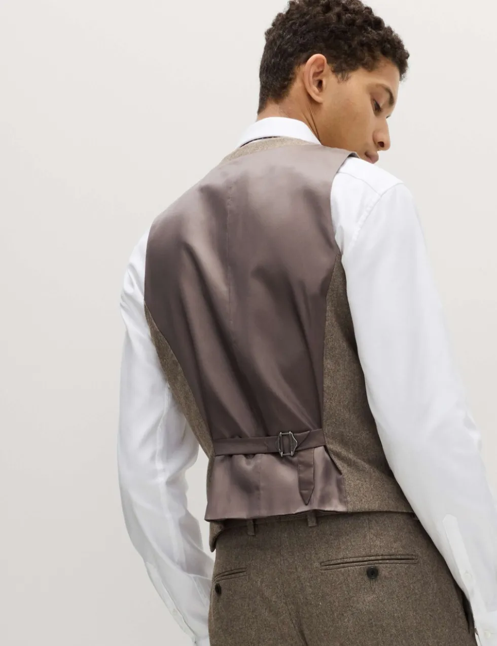 Italian Wool Blend Double Breasted Waistcoat