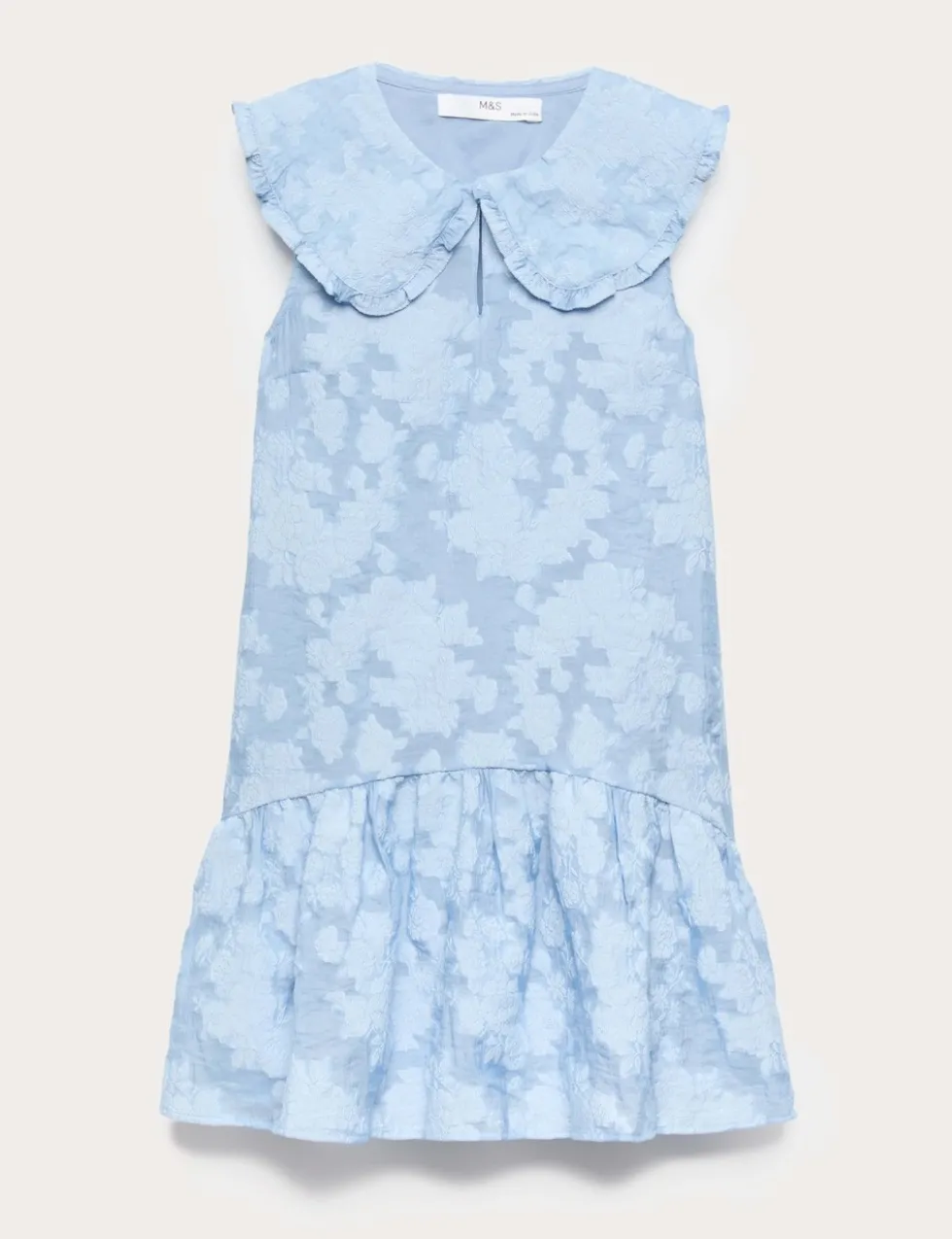 Jacquard Collared Dress (6-16 Yrs)