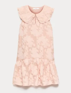 Jacquard Collared Dress (6-16 Yrs)