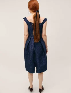 Jacquard Midi Skater Dress