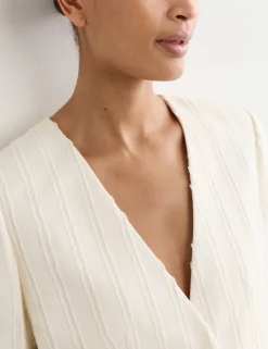 Jacquard Textured Relaxed Jacket