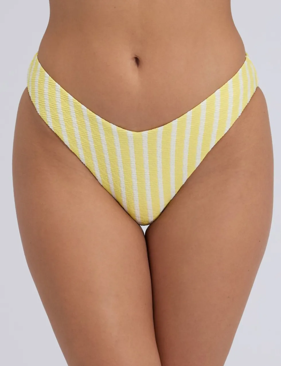 Jamaica Stripe High Leg Bikini Bottoms