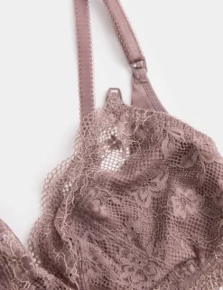 Jasmine Lace Non Wired Maternity Nursing Bra B-H