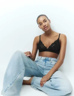 Jasmine Lace Non Wired Plunge Bra (A-E)