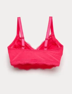 Jasmine Lace Trim Non Wired Bralette F+