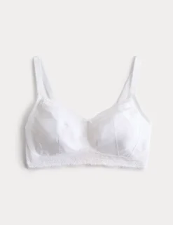 Jasmine Lace Trim Non Wired Bralette F+