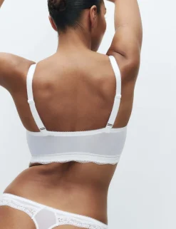 Jasmine Lace Trim Non Wired Bralette F+
