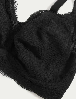 Jasmine Lace Trim Non Wired Bralette F+