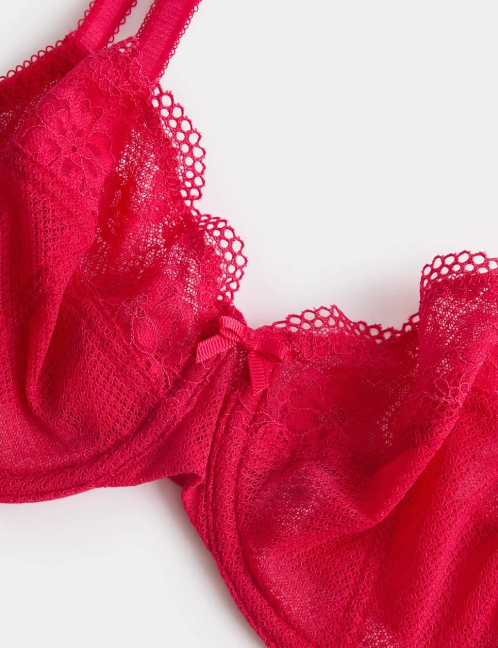 Jasmine Lace Wired Balcony Bra A-E