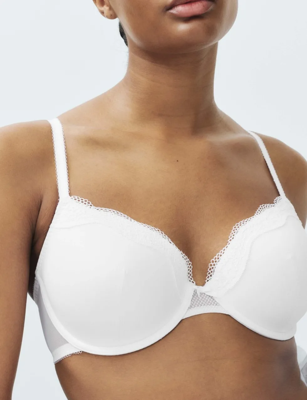 Jasmine Lace Wired Demi Cup Bra (A-E)