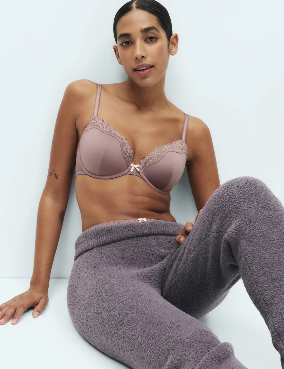 Jasmine Lace Wired Demi Cup Bra (A-E)