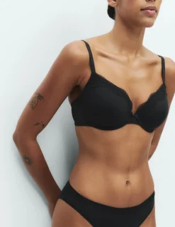 Jasmine Lace Wired Demi Cup Bra (A-E)