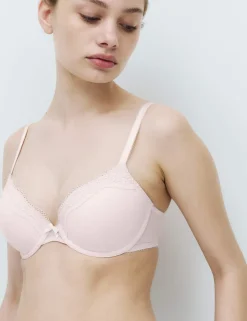 Jasmine Lace Wired Demi Cup Bra (A-E)