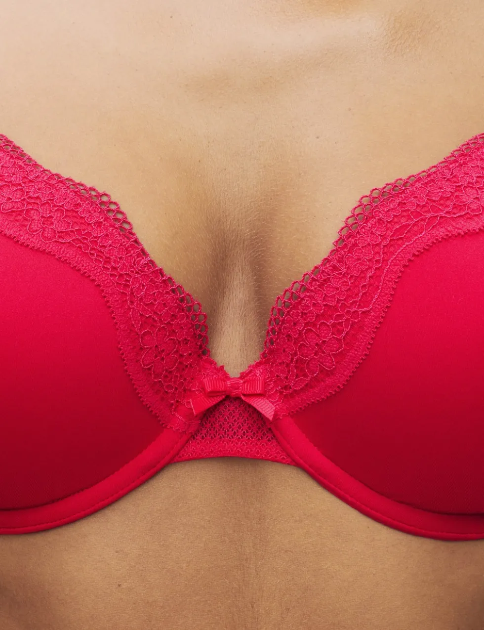 Jasmine Lace Wired Demi Cup Bra (A-E)