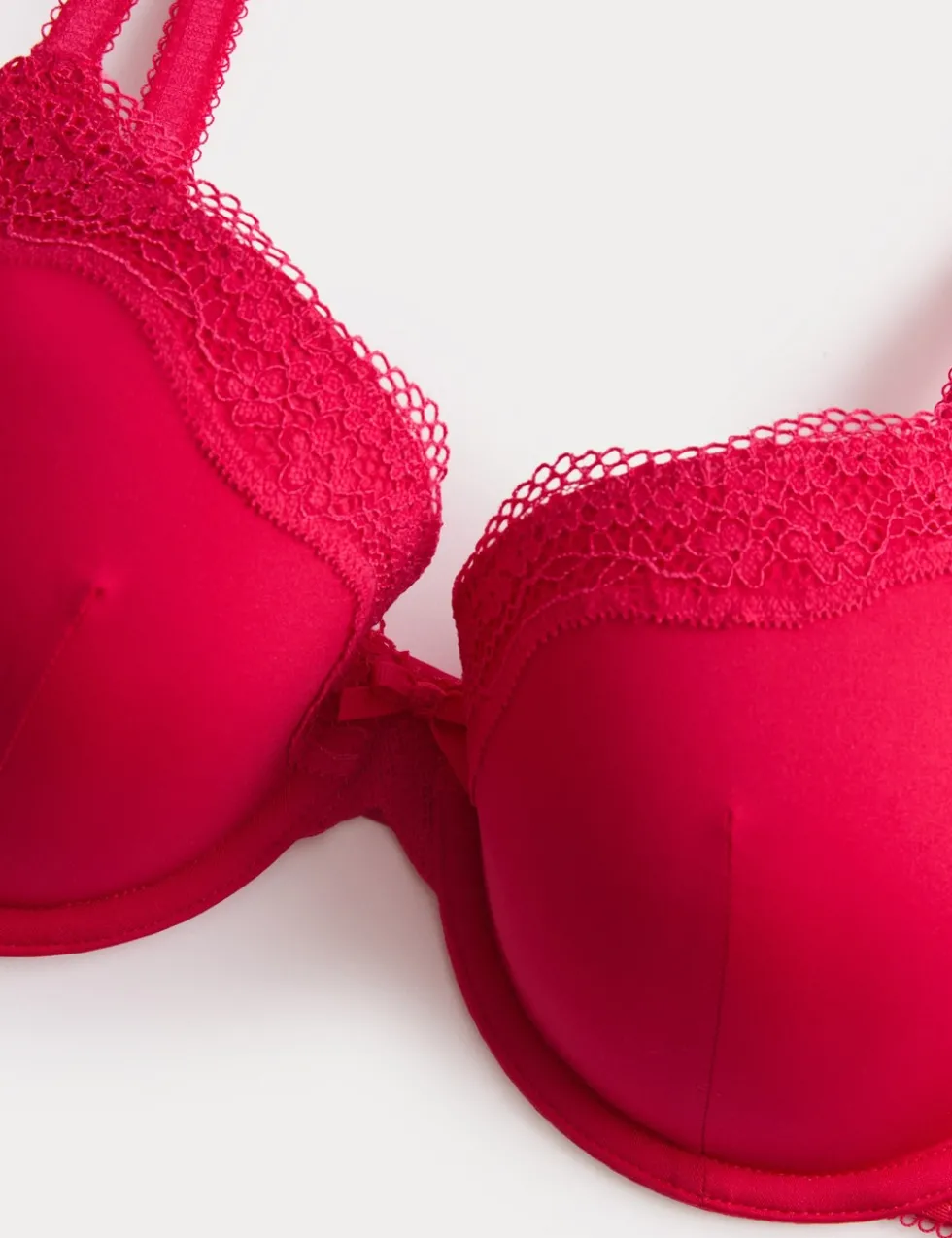Jasmine Lace Wired Demi Cup Bra (A-E)