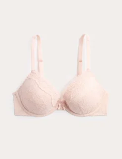Jasmine Lace Wired Plunge Bra A-E