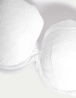Jasmine Lace Wired Plunge Bra F-H
