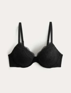 Jasmine Lace Wired Plunge Bra A-E