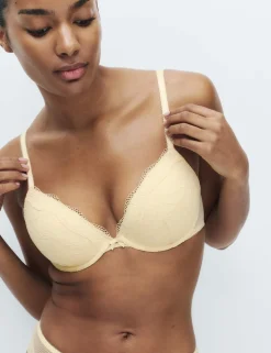 Jasmine Lace Wired Plunge Bra A-E