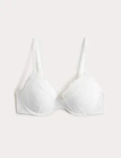 Jasmine Lace Wired Plunge Bra A-E