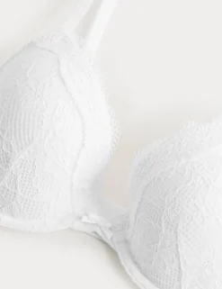 Jasmine Lace Wired Plunge Bra A-E