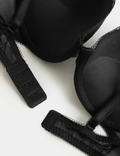 Jasmine Lace Wired Push Up Plunge Bra (A-E)
