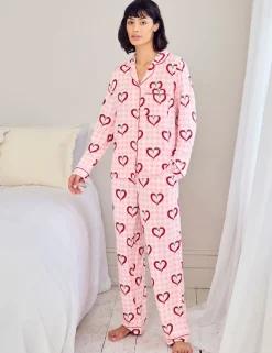 Jersey Chilli Heart Print Pyjama Set