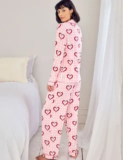 Jersey Chilli Heart Print Pyjama Set