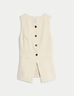 Jersey Collarless Waistcoat