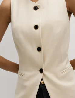 Jersey Collarless Waistcoat
