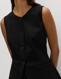 Jersey Collarless Waistcoat