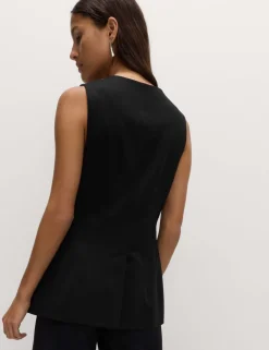 Jersey Collarless Waistcoat