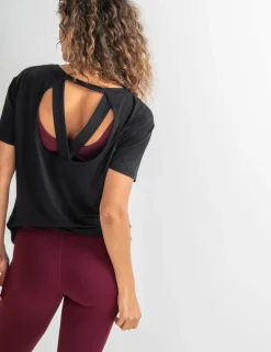 Jersey Cross Back Yoga Top