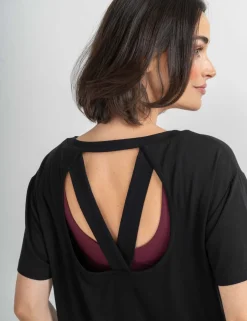Jersey Cross Back Yoga Top