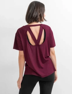 Jersey Cross Back Yoga Top
