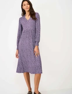 Jersey Ditsy Floral Midi Tea Dress