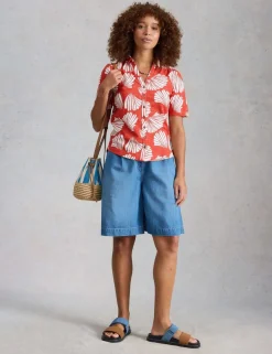 Jersey Floral Collared Shirt