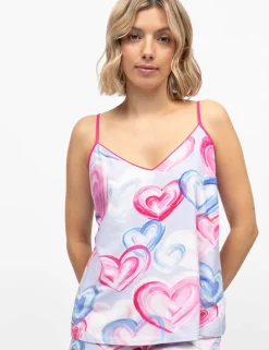 Jersey Heart Print Camisole