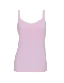Jersey Hidden Support Lace Trim Vest
