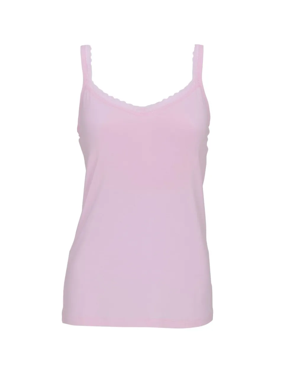 Jersey Hidden Support Lace Trim Vest