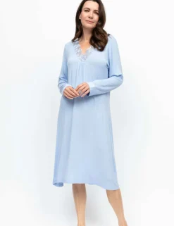 Jersey Lace Trim V-Neck Nightdress