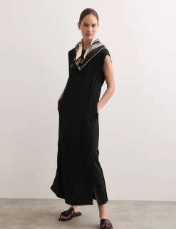 Jersey Midi Column Dress