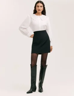 Jersey Mini A-Line Skirt