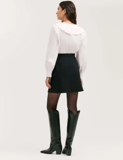 Jersey Mini A-Line Skirt
