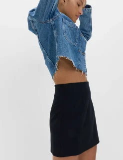 Jersey Mini A-Line Skirt